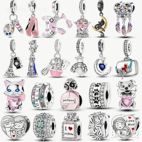 Талисмани с ПОКРИТИЕ ОТ СРЕБРО 925 за гривни 