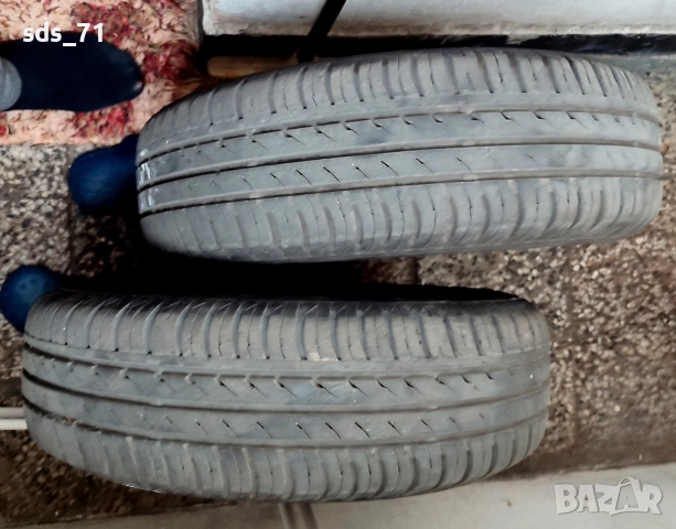 Гуми Continental с джанти 4 отвора 165/65/13,монтирани и балансирани 100 лв двете, снимка 4 - Гуми и джанти - 52882691