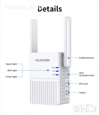 Нов 300mbps Wi-Fi усилвател рипийтър хотспот за интернет мрежа, снимка 2 - Кабели и адаптери - 33679720