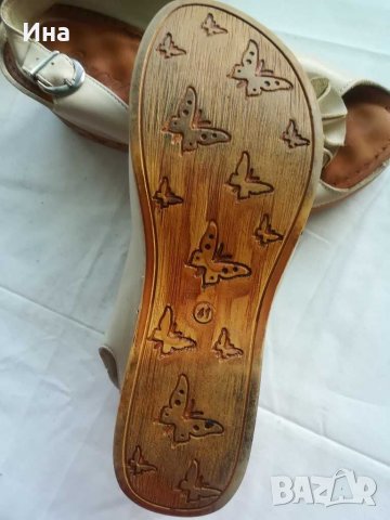 Coronni Св. бежови ест кожа, снимка 3 - Сандали - 32812681