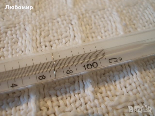 Прецизен термометър от +50 до +100C GDR, снимка 3 - Медицинска апаратура - 28666509