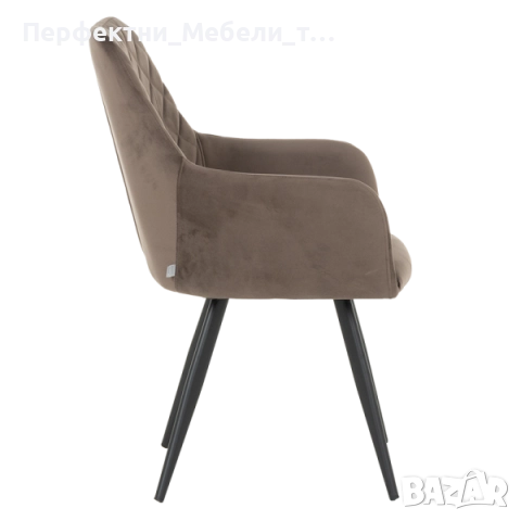 Плюшено кресло,трапезарен стол с подлакътници с плюш,удобен стол за заведение, снимка 4 - Столове - 52398836