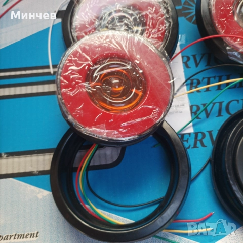 Лед диодни Стопове 4бр. с неонов ефект за камион,ремарке, снимка 5 - Аксесоари и консумативи - 51810161