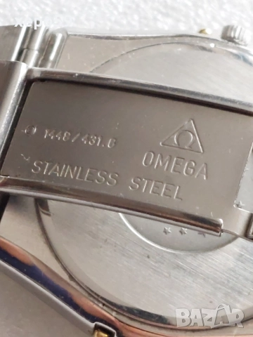 Omega Constellation Mens Watch-часовник Омега,машина кварц-корпус стомана и златна гривна 18к. злато, снимка 9 - Мъжки - 52503360