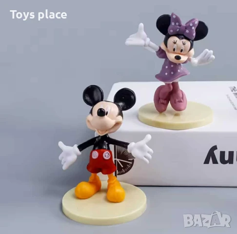 Disney Комплект 6бр фигурки Minnie mouse and Mikey mouse Мини Маус Мики Маус, снимка 3 - Фигурки - 50744794