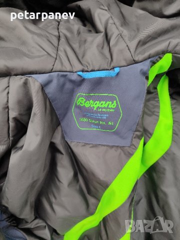 Отлично ски яке Bergans of Norway Stryn ins. jkt m - L размер, снимка 5 - Якета - 44112086
