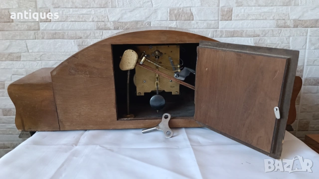 Стар каминен часовник - Kienzle - Germany -Антика - 1960", снимка 8 - Антикварни и старинни предмети - 53006058