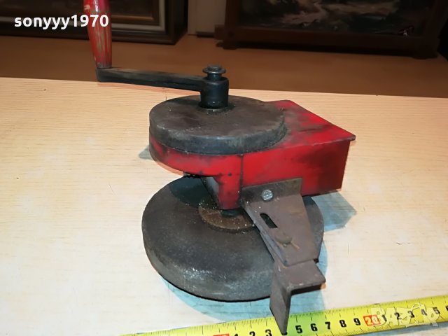 АНТИК-ръчен шмиргел 0107212014, снимка 3 - Антикварни и старинни предмети - 33393615