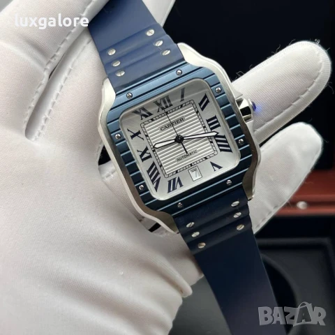 Мъжки часовник Cartier Santos de Cartier с автоматичен механизъм, снимка 2 - Мъжки - 50953418