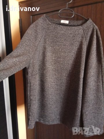 страхотна сива елегантна блуза размер ХЛ, снимка 2 - Блузи с дълъг ръкав и пуловери - 27216841