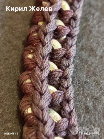 Гайтан традиционен Български плетен шнур за украса на народни носий 51807, снимка 2 - Други ценни предмети - 53475641