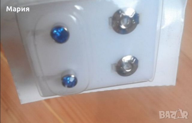 Ново!Обеци-стомана U.S.A.-STAREX, снимка 3 - Обеци - 16902200