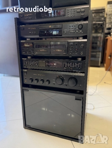 🔊Ретро аудио сет SONY + аудио шкаф🔊, снимка 1