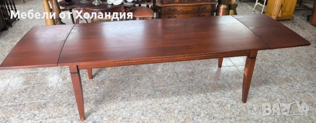 Голяма разтегателна трапезна маса от дъб, снимка 13 - Маси - 53201601