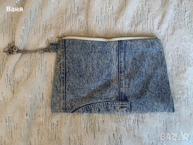 Дънкова чанта плик, снимка 7 - Чанти - 40565578