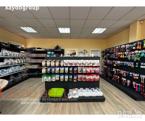 Метални крайстенни и островни стелажи за зоомагазини., снимка 14 - Стелажи и щандове - 43878299