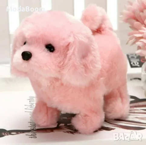 Елтекрическо плюшено лаещо кученце с батерии. Характеристики:  Въртене на опашка, снимка 12 - Плюшени играчки - 48905381