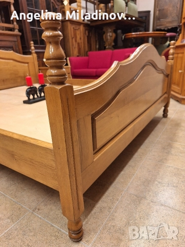 К - т спалня и две нощни шкафчета дъб масив , снимка 4 - Спални и легла - 52712318