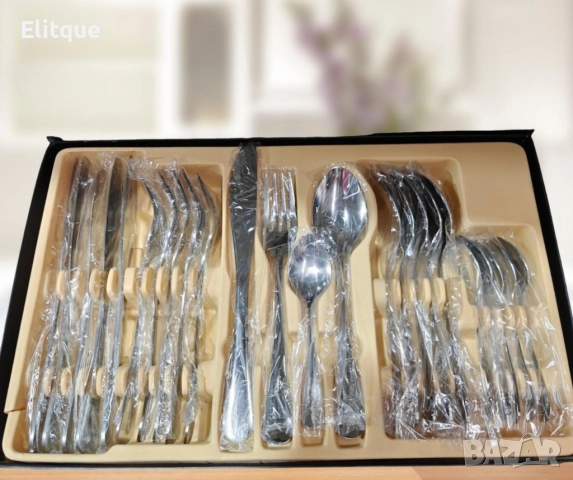 Комплект прибори за хранене в португалски стил 24 части, неръждаема стомана, снимка 3 - Прибори за хранене, готвене и сервиране - 52840401