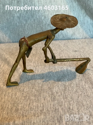 Бронзова статуя , снимка 2 - Антикварни и старинни предмети - 52793302