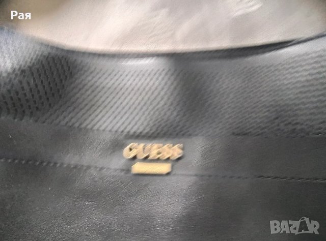 Черна дамска чанта Guess, снимка 5 - Чанти - 50664999