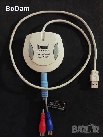 USB Sound Card Hercules, снимка 1 - Ресийвъри, усилватели, смесителни пултове - 35001573