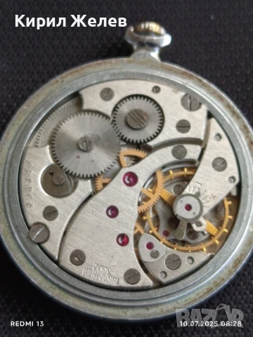 Стар джобен часовник МЪЛНИЯ СССР рядък за КОЛЕКЦИЯ 50085, снимка 5 - Антикварни и старинни предмети - 50969790