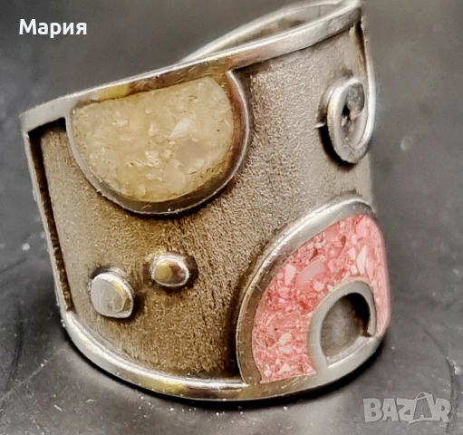 СРЕБЪРЕН ПРЪСТЕН, снимка 4 - Пръстени - 53565075