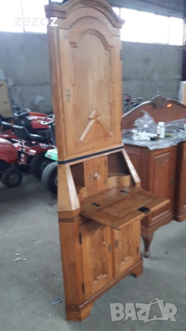 Шкаф с бюро масив №114, снимка 4 - Шкафове - 52660464