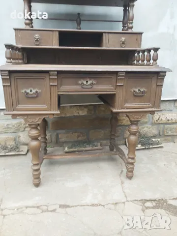 Старо писалище - бюро, снимка 4 - Антикварни и старинни предмети - 48942991