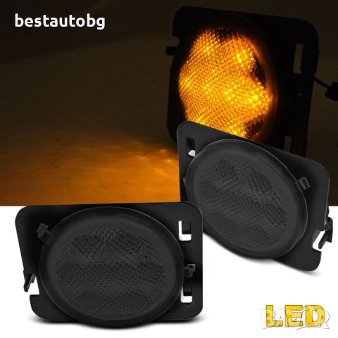 Тунинг диодни мигачи за Jeep Wrangler (2006-2018) Опушени