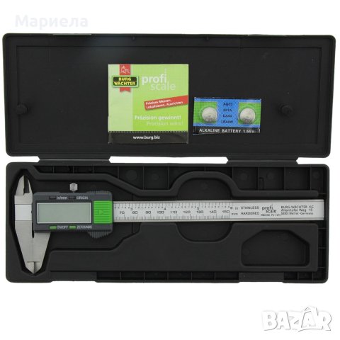 Burg Wächter PRECISE PS 7215 72150 Дигитален шублер 150 mm, снимка 2 - Измервателни инструменти - 43709112
