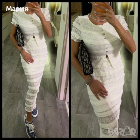 Сет пола и блуза с дантела