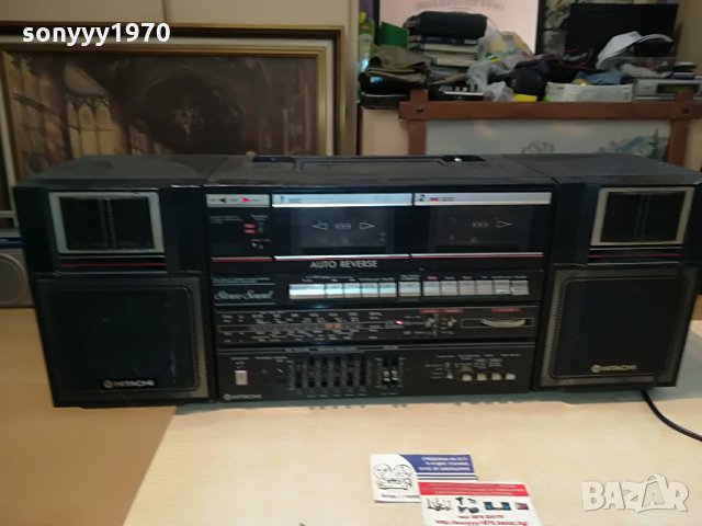 hitachi trk-w550e 2707211313, снимка 8 - Радиокасетофони, транзистори - 33640494