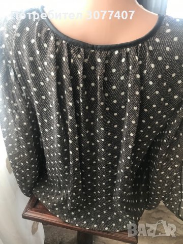 Дамска блуза от шифон на фирма Юнона, снимка 3 - Блузи с дълъг ръкав и пуловери - 37699258