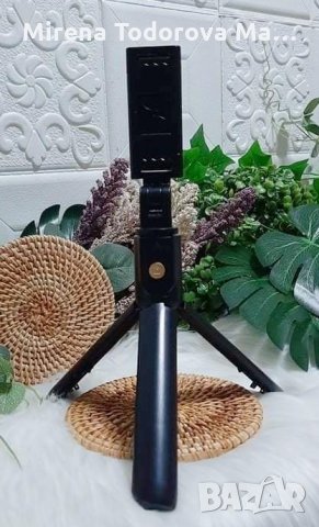 Вграден статив за селфи стик K07, снимка 5 - Селфи стикове, аксесоари - 35212974