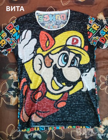 Super Mario-мъжка тениска