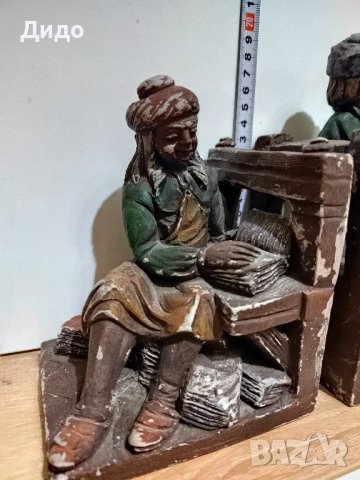 Двойка стопери-разделители за книги ., снимка 4 - Антикварни и старинни предмети - 43231675