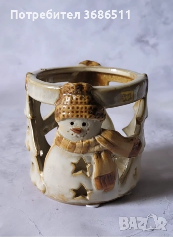 Керамични коледни декорации, снимка 5 - Декорация за дома - 52260903