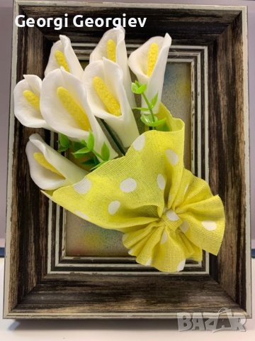 цветя от ароматен глицеринов сапун и Българска роза , снимка 18 - Изкуствени цветя - 43389701