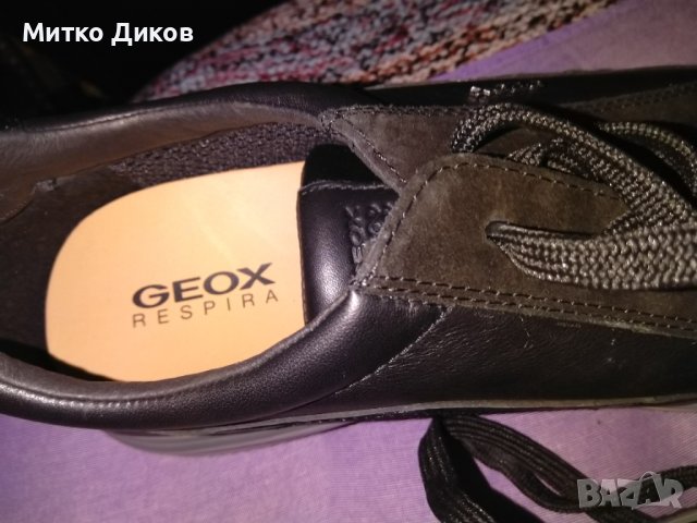 Geox respira Italian Patent  ест.кожа маркови нови дишащи маратонки №45 стелка 295 cm, снимка 7 - Маратонки - 43504014