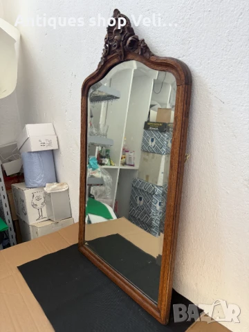 Старо огледало за стена №7316 , снимка 2 - Антикварни и старинни предмети - 51272237