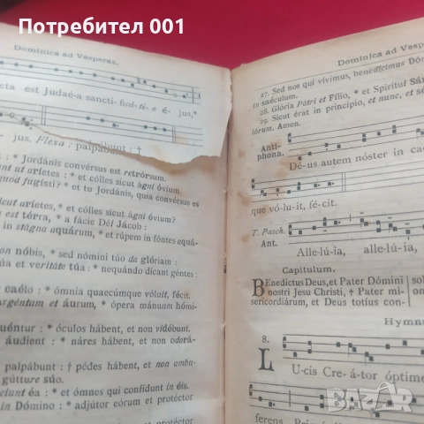 Старинна антикварна книга с химни , снимка 11 - Антикварни и старинни предмети - 52667945