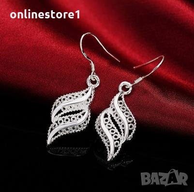 Сребърни обеци - Дантела 925 сребро BF129