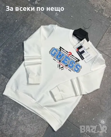 Мъжка памучна блуза с дълъг ръкав Guess - 2 налични цвята Код A79, снимка 2 - Блузи - 47390659
