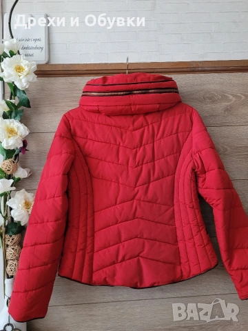 Червено яке Zara , снимка 11 - Якета - 44305177