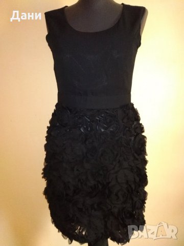 Елегантна черна рокля Jjina fruit, снимка 3 - Рокли - 28874584