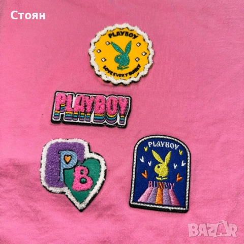 Playboy Cropped Crewneck, снимка 2 - Блузи с дълъг ръкав и пуловери - 52022726