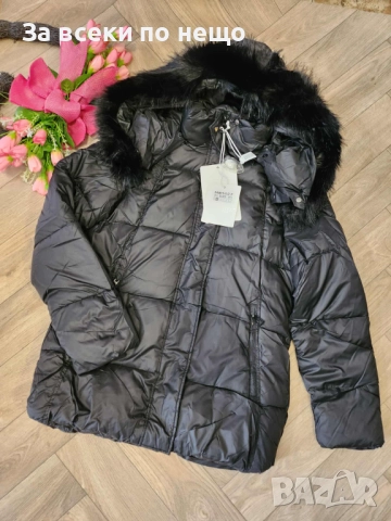 Дамско Зимно Яке С Качулка С Пух - 3 Налични Цвята Код I_94, снимка 3 - Якета - 52109742