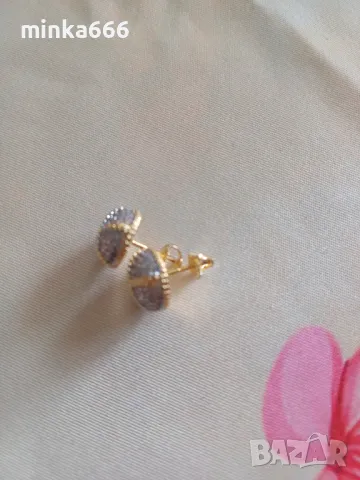 Красиви златни обеци., снимка 4 - Обеци - 49826947